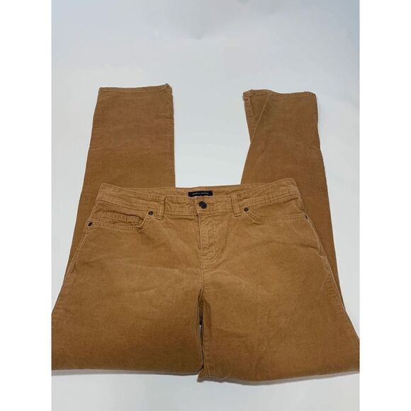 Tommy Hilfiger Women's Corduroy Skinny Cotton Stretch Pants Brown Size 10 - Picture 2 of 6